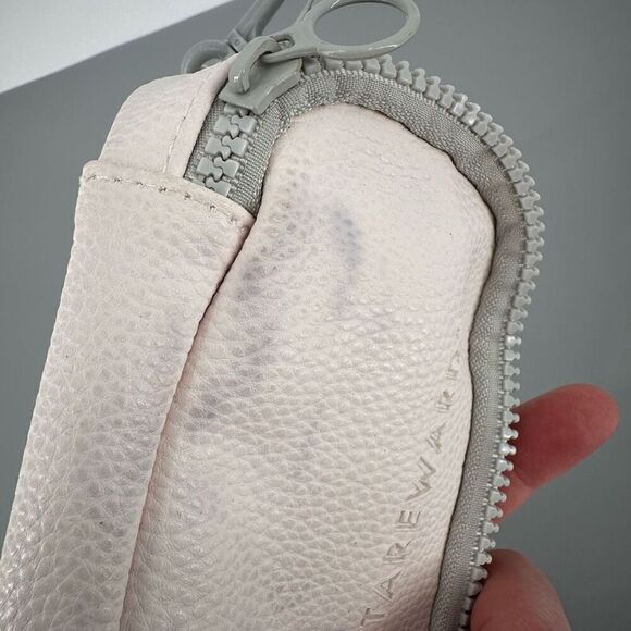 Athleta Rewards White Leather Travel Pouch Sunglasses case bag - Picture 5 of 7